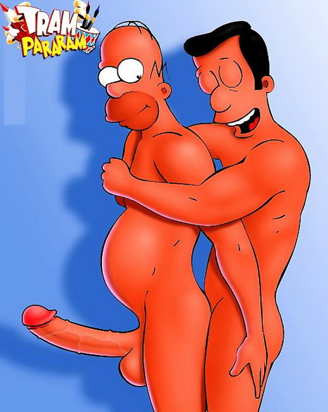 466px x 585px - Old goat Homer Simpson and his friend having a cool gay ...