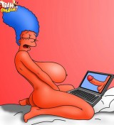 Marge Simpson dreaming about sex