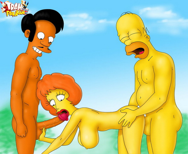 trampararam - Stars of the Simpsons made ​​a great orgy
