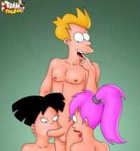 Turanga Leela in sex frenzy. Tram Pararam – sex cartoon.