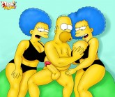 trampararam Simpsons porn - Threesome sex
