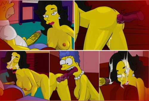Simpsons porn cartoons Threesome sex