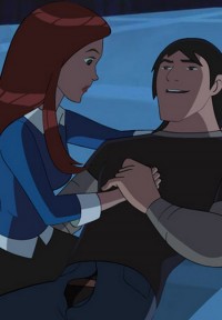 Gwen willingly blows big cock